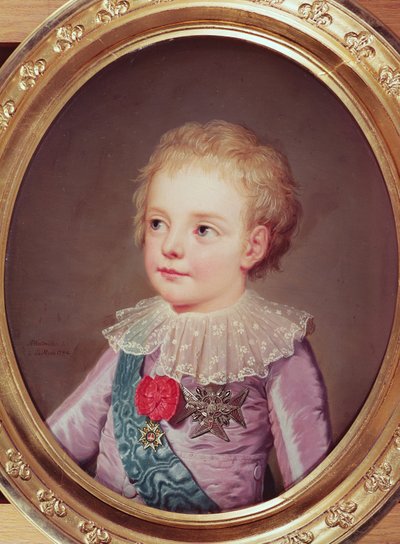 Retrato del Delfín Luis, 1784 de Adolf Ulrich Wertmuller